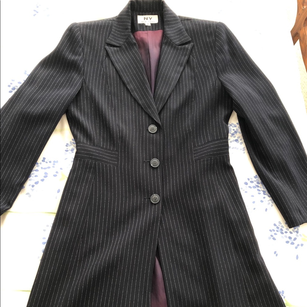New York Striped Suit and Skirt